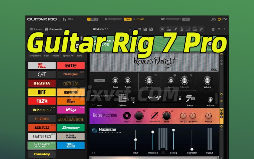 吉他效果器Native Instruments Guitar Rig 7 v7.0.2 Incl Patched and Keygen-R2R WIN