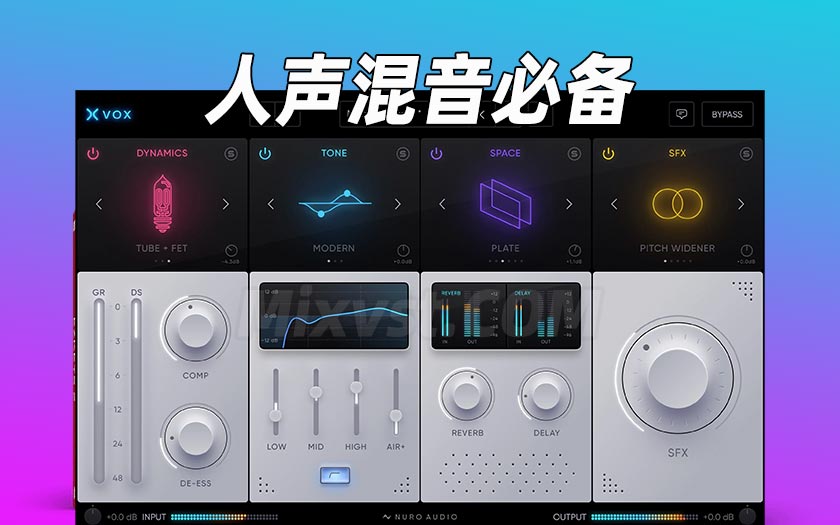 2024.8.11新版人声混音必备Nuro Audio Xvox v1.1.2 VST3 x64 WiN