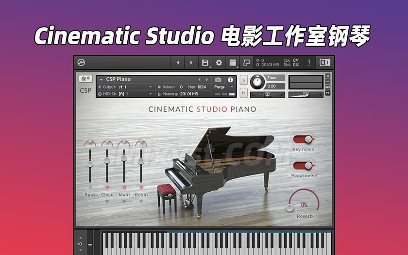 电影工作室钢琴Cinematic Studio – Piano (KONTAKT)
