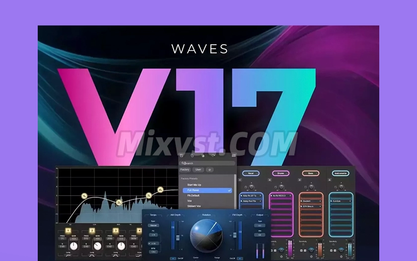 Waves17来了！Waves 17 230+插件Waves Ultimate v2026.06.23 Incl Emulator-R2R WiN(混音效果全套插件)Waves14