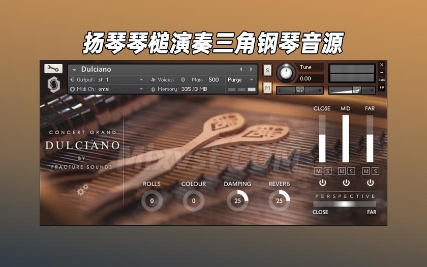 扬琴琴槌演奏音乐会三角钢琴Fracture Sounds – Dulciano (KONTAKT)康泰克音源