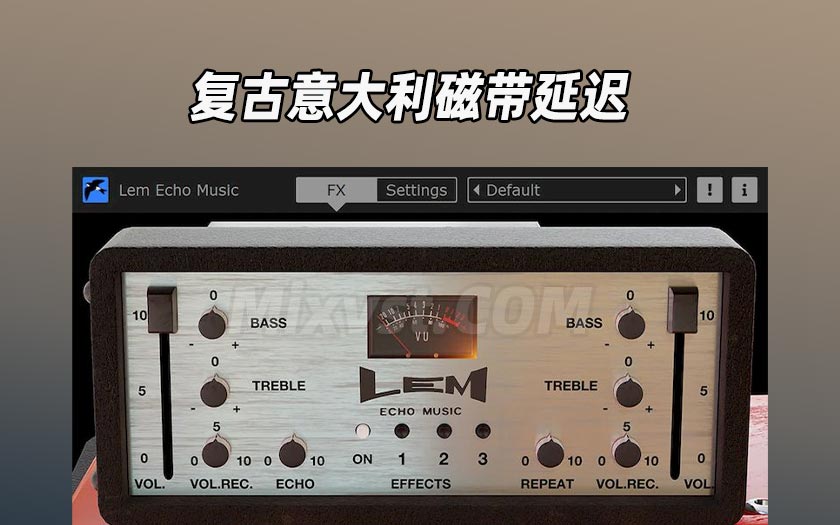 复古意大利磁带延迟Martinic Lem Echo Music v1.3.0 WiN-TCD