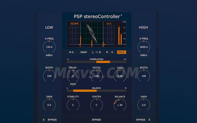 PSP新品立体声声场控制PSPaudioware PSP stereoContoller2 v2.0.1-WIN R2R