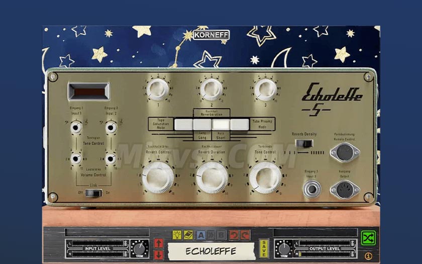 老式磁带延迟效果器Korneff Audio – Echoleffe Tape Delay v1.0.3