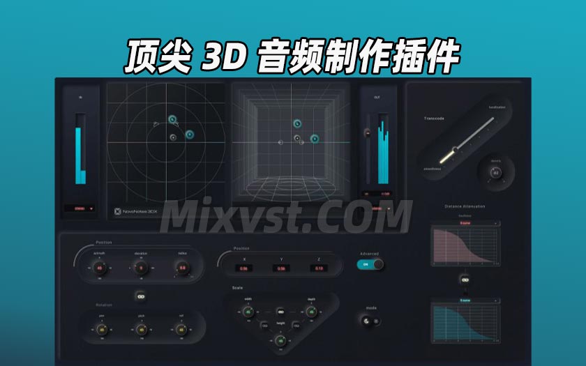 3DX包含了3D音频制作所需的全部功能NovoNotes 3DX 1.5.0 MAC
