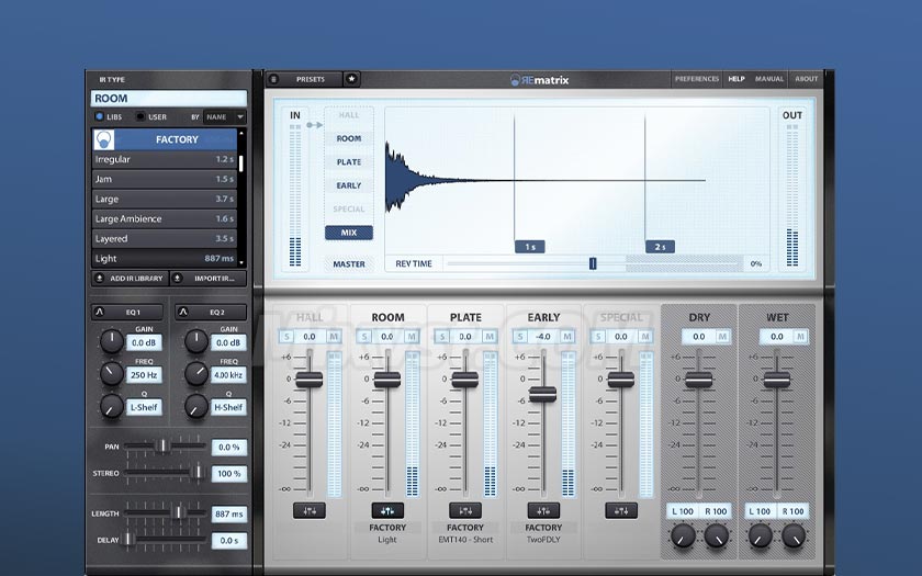 宝石采样混响+原厂扩展Overloud – REmatrix v1.2.12+Expansions Library WIN