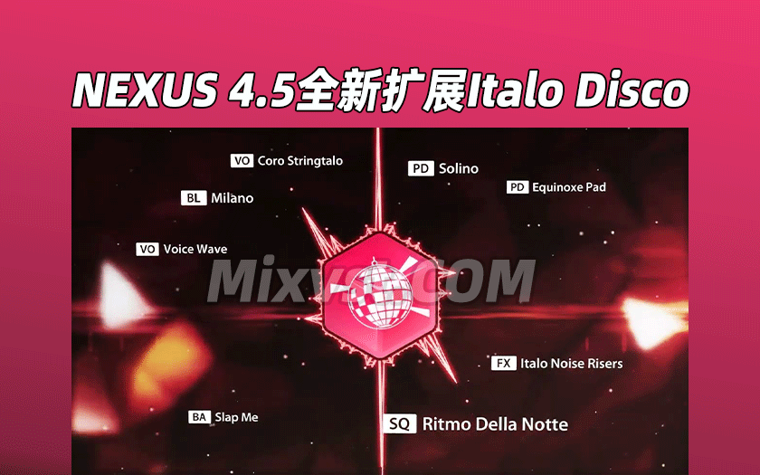 2023.10.22号NEXUS 4.5全新扩展伊泰洛的士高reFX – Italo Disco (Nexus 4 Expansion)