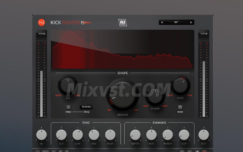 底鼓kick塑形效果器W.A. Production – KickShaper v.1.0.0