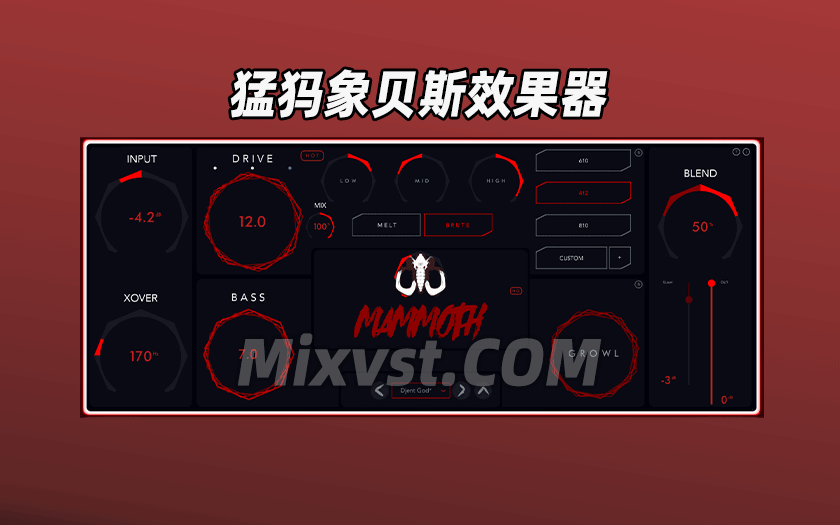 猛犸象贝斯效果器插件Aurora DSP – Mammoth 1.6.1 MAC