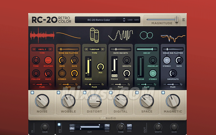复古情调效果器XLN Audio RC-20 Retro Color v1.3.5.1 [WIN] [20 Dec 2023]-R2R