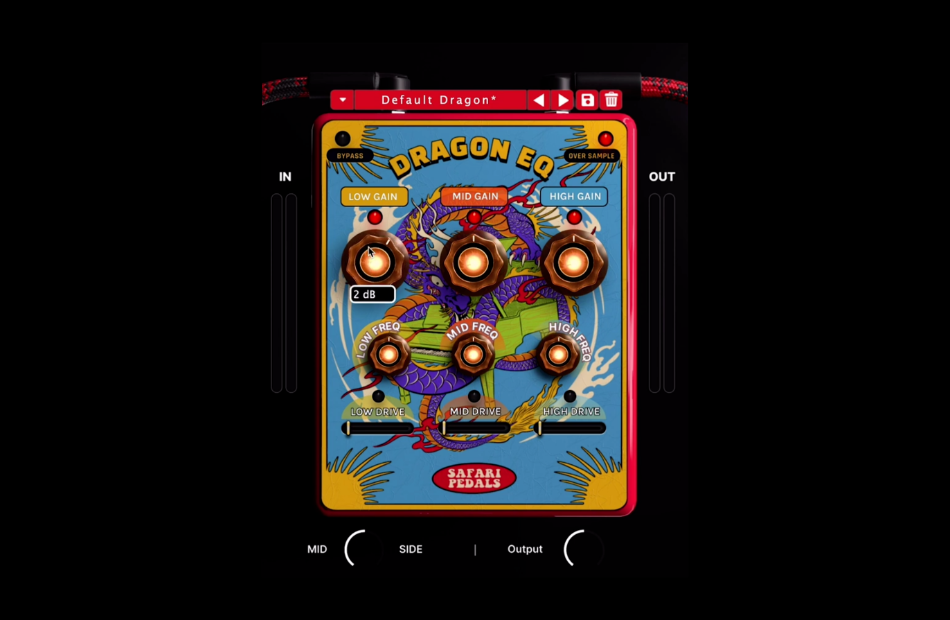 具有过载和中侧处理的踏板EQ均衡器Safari Pedals Dragon EQ v1.3.66 Regged-TCD WIN