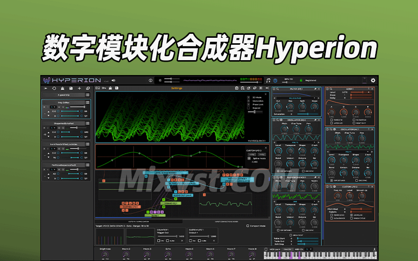 数字模块化合成器Wavesequencer Hyperion v1.47-TCD WIN