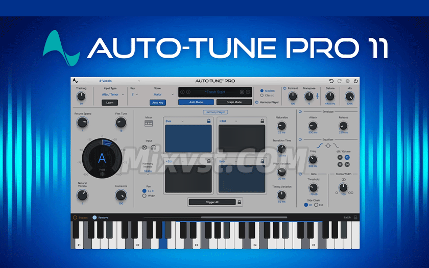AutoTune11来了最新Antares Auto-Tune Pro v11.0.0.CE – V.R史上最好的修音音高修正插件WIN版本