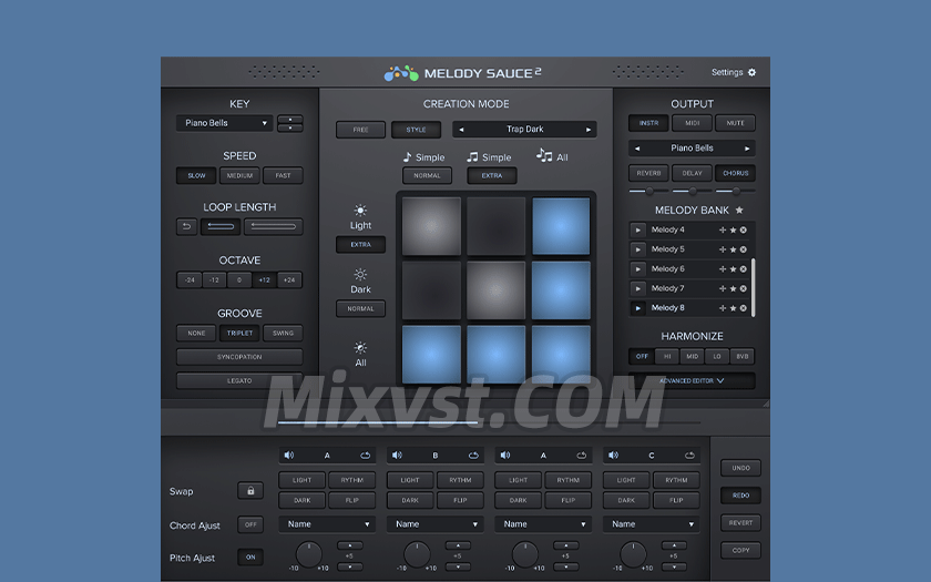 AI编曲AI智能旋律乐句生成插件Evabeat Melody Sauce v2.1.3 macOS AI 编曲工具