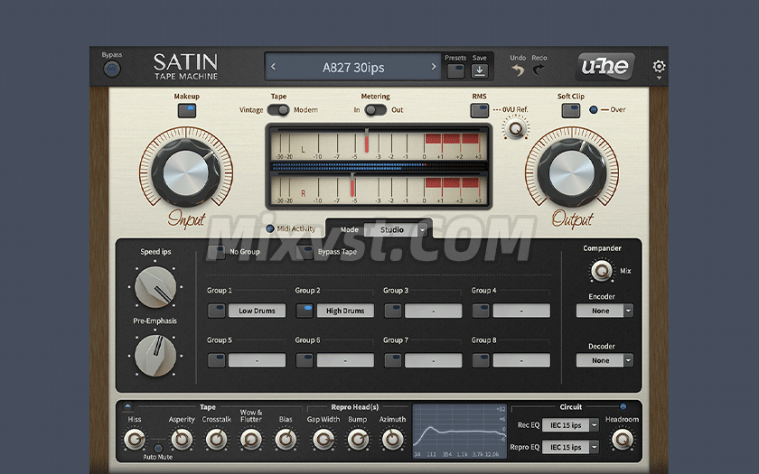 磁带模拟效果器插件Heckmann Audio – u-he Satin v1.3.3 R2R WIN