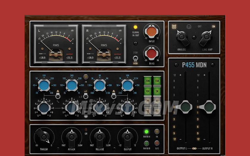 超高品质人气大师签名款均衡总线处理插件套装Pulsar Modular – P455 MDN Sidecar + P450 MDN EQ R2R&TCD WIN