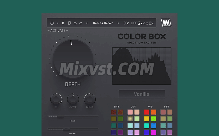 频谱增强效果插件W.A Production ColorBox v1.0.0 WIN