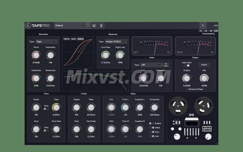 磁带模拟插件Caelum Audio Tape Pro 1.3.4-TCD WIN