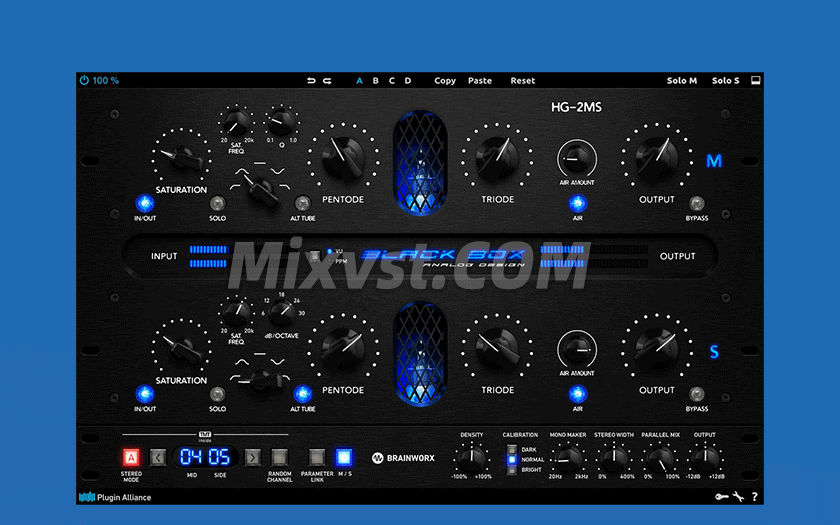 插件联盟音染总线处理插件Plugin Alliance Brainworx Black Box Analog Design HG-2MS v1.3.1 WIN
