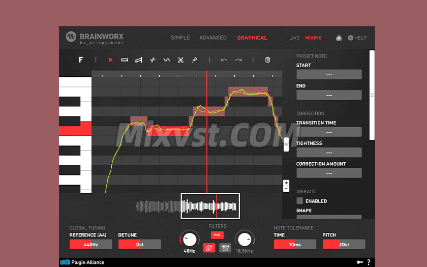 插件联盟音高校正插件Plugin Alliance – Brainworx bx crispytuner v1.1.0 WIN修音