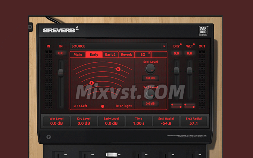 一线混音师在用的数字混响Overloud – BREVERB 2 v2.1.18 MAC