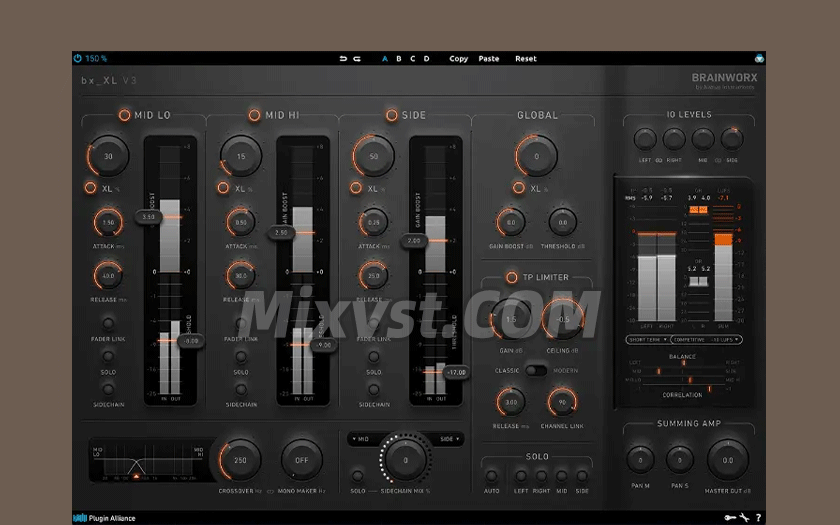 插件联盟混音母带限制器限幅器Brainworx-Plugin Alliance bx_XL V3 v3.0.1 WIN TCD