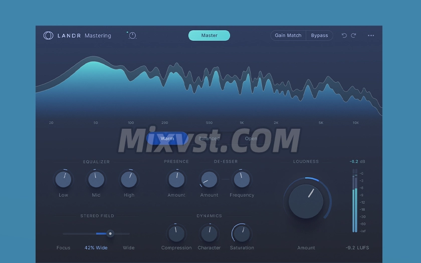 最强AI智能一键母带处理插件LANDR – Mastering Plugin Pro v1.1.34 WIN R2R