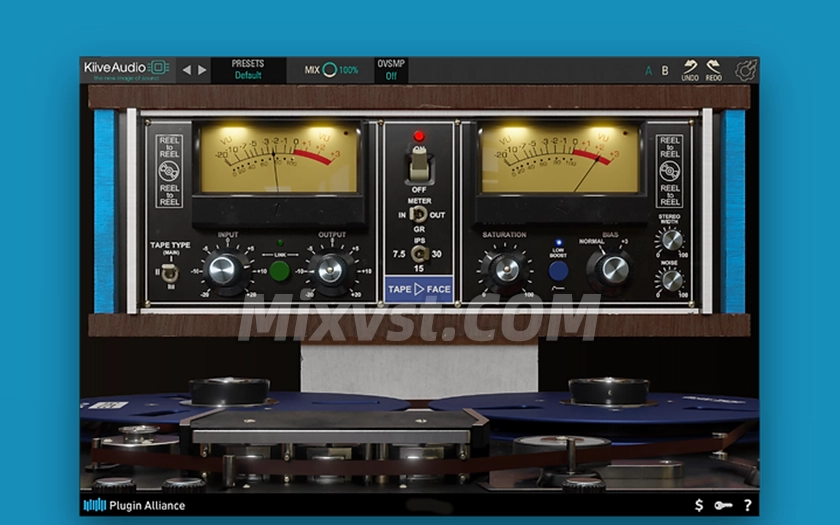 插件联盟磁带模拟音染Plugin Alliance&Kiive Audio Tape Face v1.1.1-WIN bubbix建模硬件磁带开盘机染色效果器