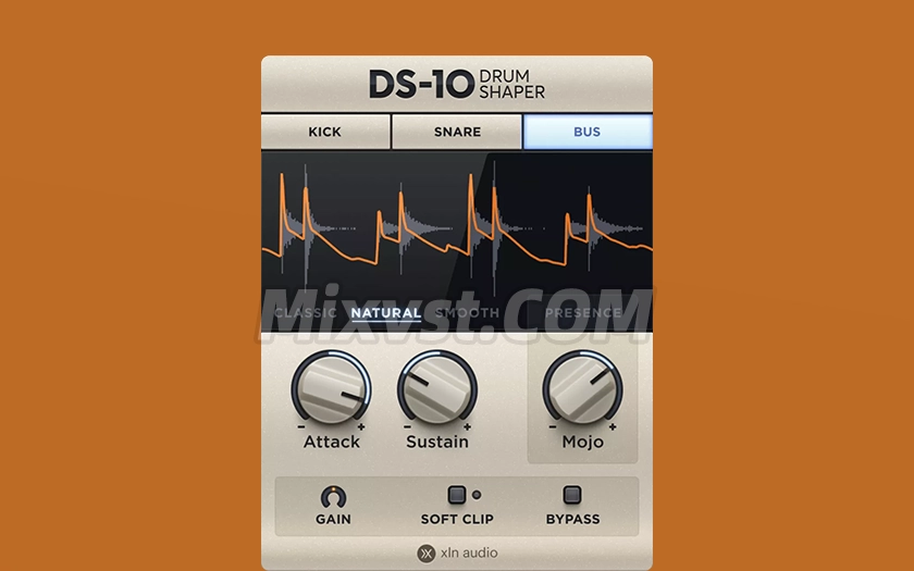 鼓组塑形瞬态塑形神器XLN Audio DS-10 Drum Shaper 1.3.3 macOS [HCiSO]