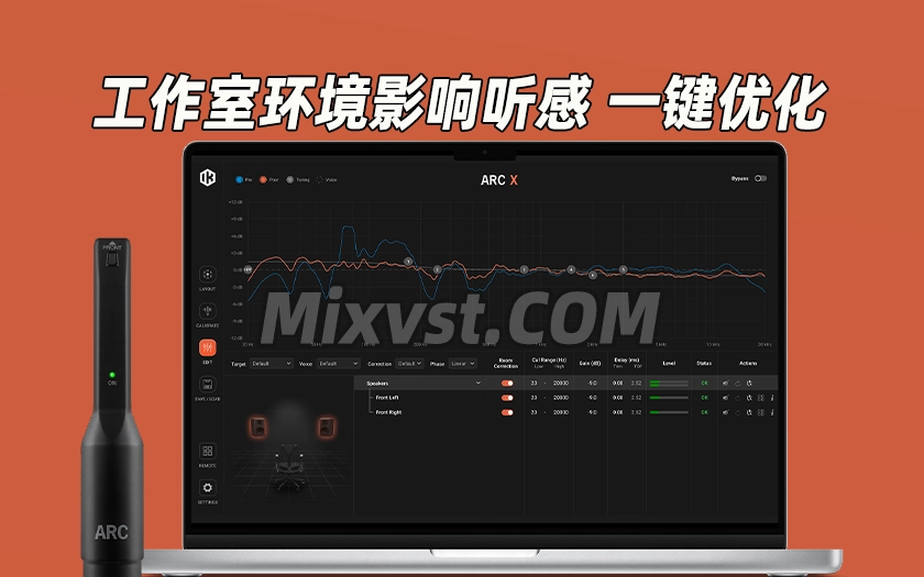 恐龙先进的房间声学校正系统IK Multimedia ARC X v1.0.1 Incl Keygen-R2R WIN