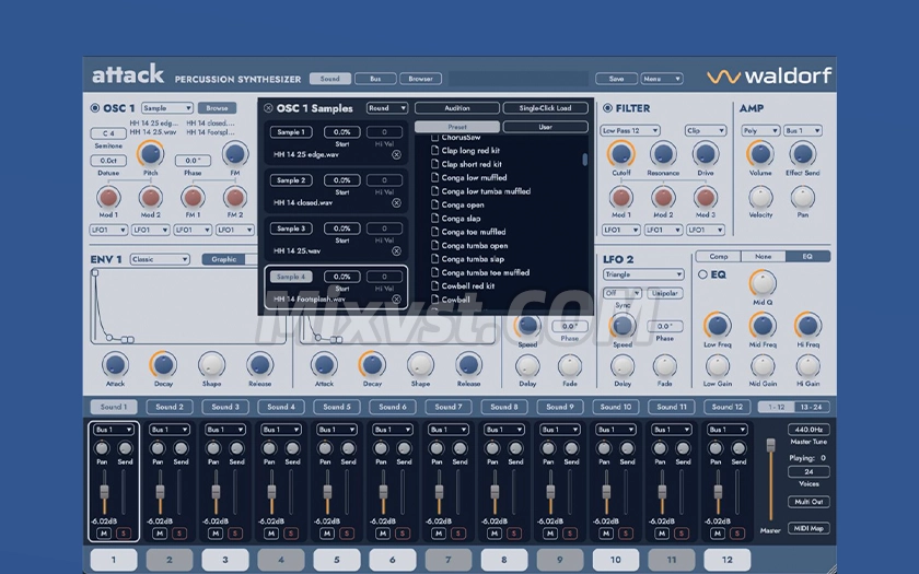 时隔25年推出Attack 3打击乐合成器插件效果器Waldorf – Attack 3 v3.0.0 WIN